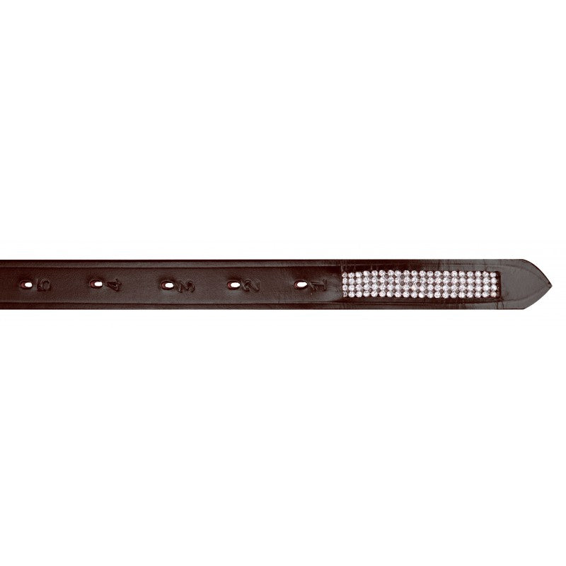Leather Stirrup Leathers with Rhinestones for Horses