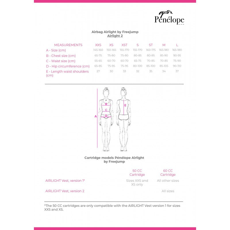 Airlight 2 Penelope Airbag Vest by Freejump
