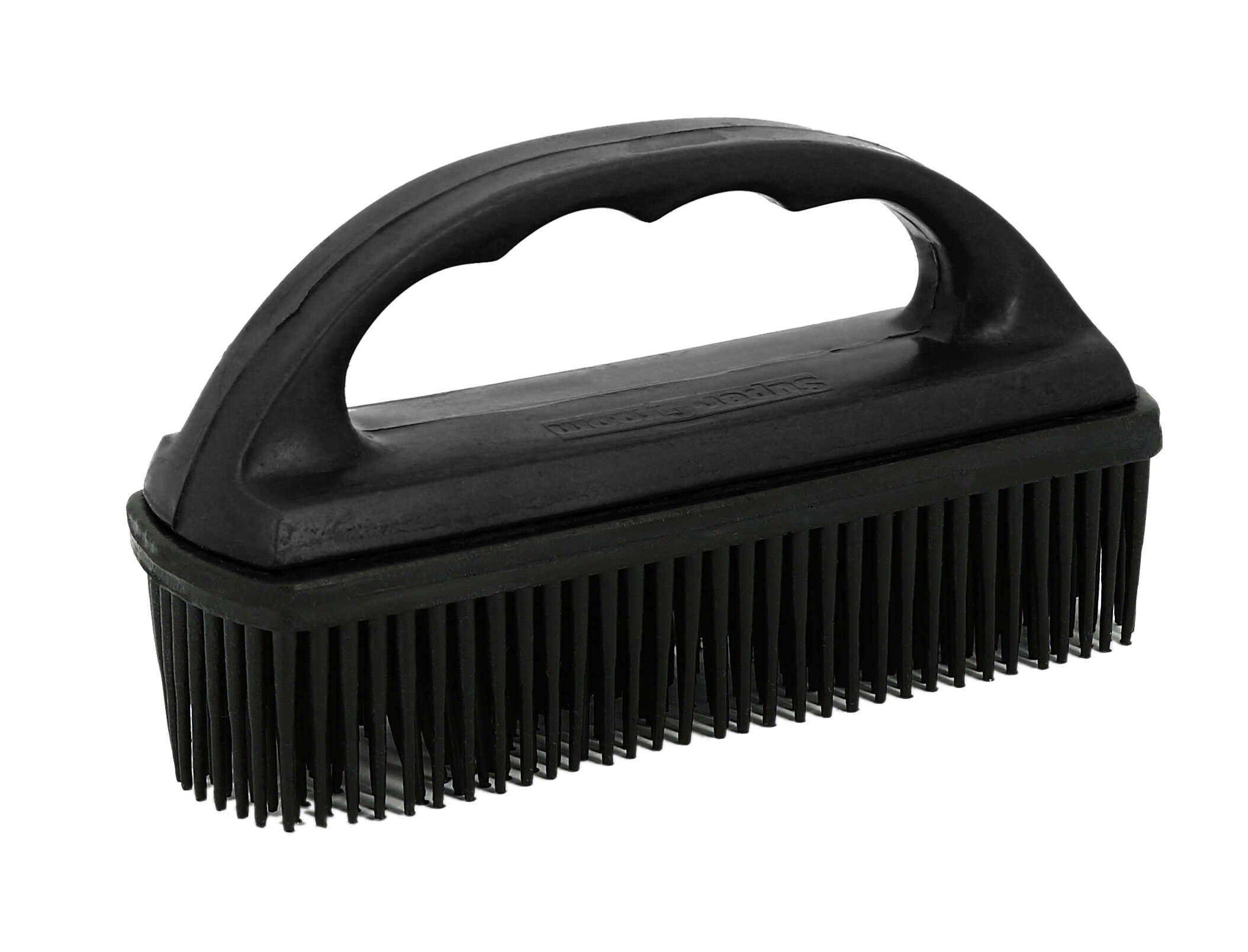 Rubber brush saddle pad