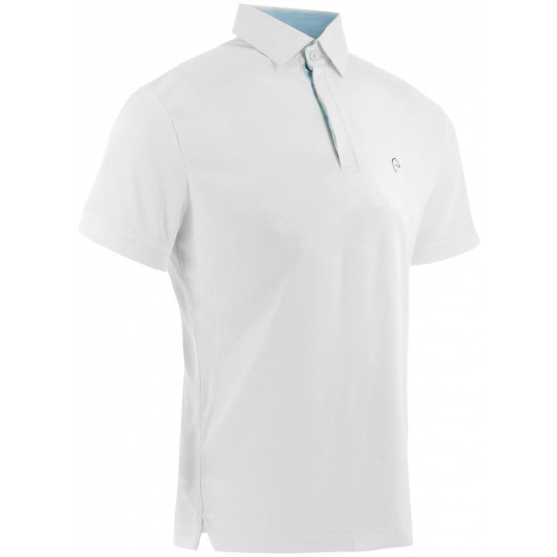 Equitheme mesh competition polo shirt - back view, ultra-light mesh fabric for maximum ventilation