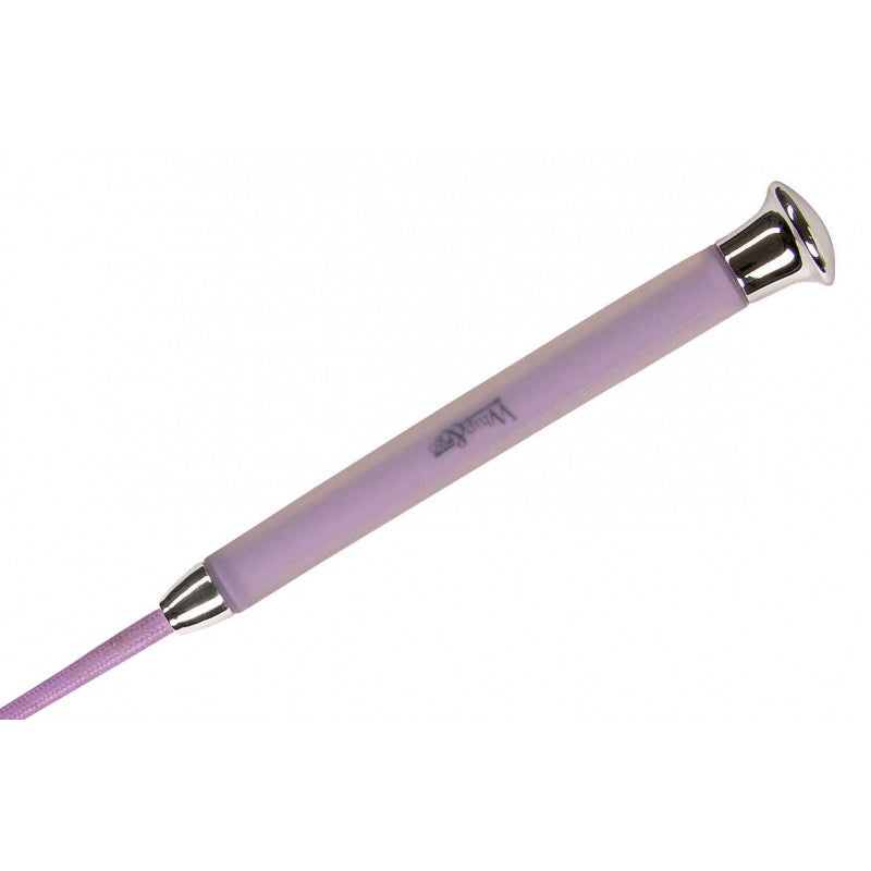W&go lilac riding crop with ergonomic memory foam handle and chrome ferrule – lightweight equestrian whip at Ekkivibes