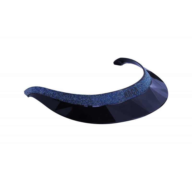 NACA GlowUp Crystal Fabric magnetic helmet visor navy blue – Ekkivibes