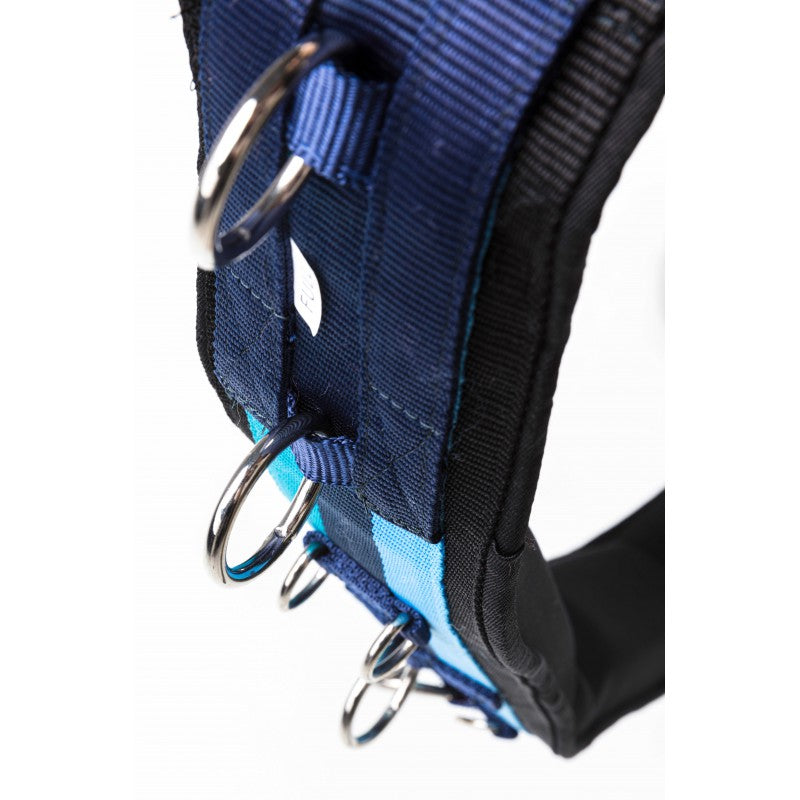 Close-up of Norton synthetic surcingle rings and neoprene padding – lungeing surcingle detail at Ekkivibes