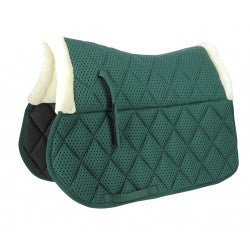 Breathable 3D Mesh Saddle Pad with Sheepskin Lining