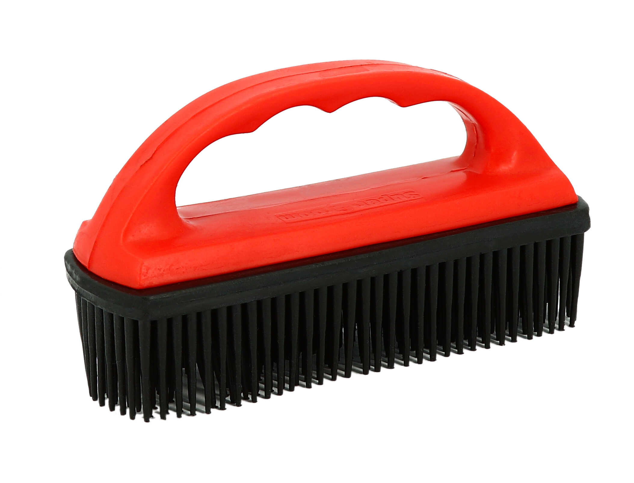 Rubber brush saddle pad