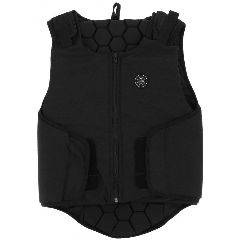 Equithème Hexaflex Riding Back Protector Black – Front View – CE EN 1621-2 Level 1