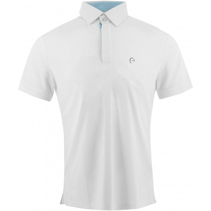 Equitheme mesh competition polo shirt - back view, ultra-light mesh fabric for maximum ventilation