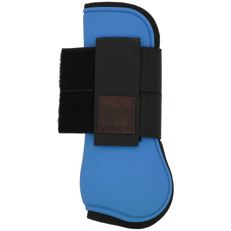 Equitheme Tara sky blue tendon boot with neoprene lining and Velcro closure – anatomical horse boot at Ekkivibes