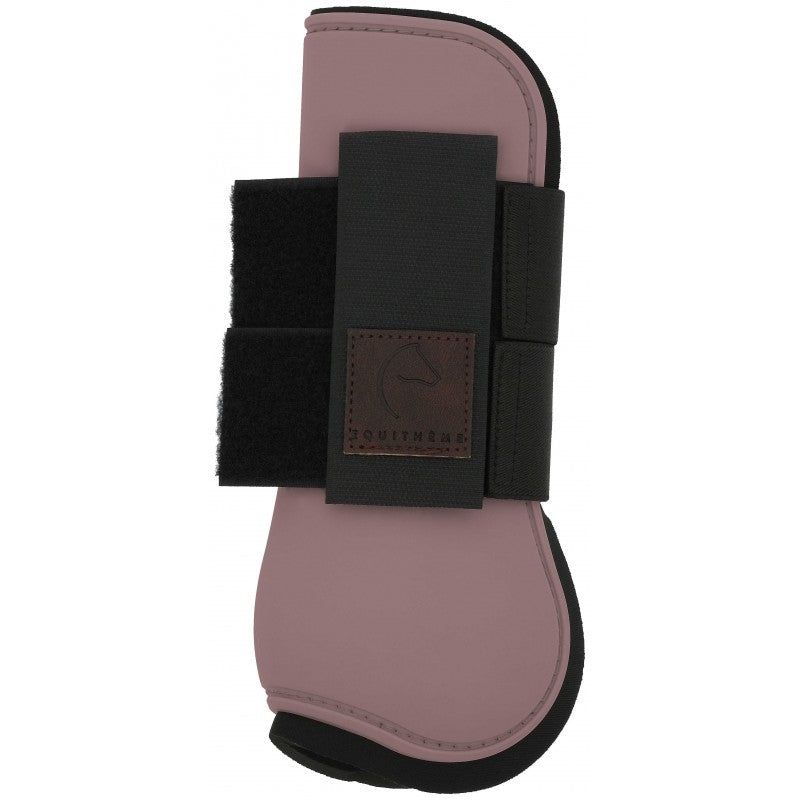 Equitheme Tara pink tendon boot with neoprene lining and elastic bands – anatomical horse leg protection at Ekkivibes