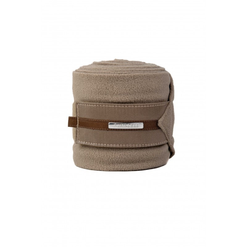 Lami-Cell Aurora champagne anti-pilling fleece polo bandage unrolled and rolled – horse leg bandage sold in pack of 4 at Ekkivibes