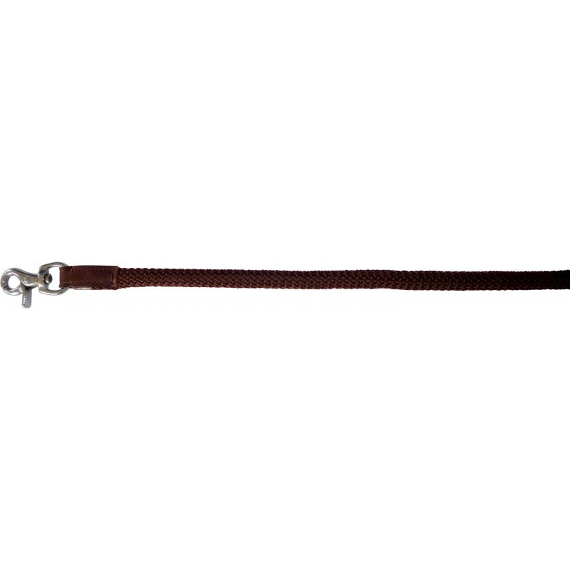 Norton Club brown polypropylene leisure reins with zinc swivel snap hook – horse reins for trail riding at Ekkivibes