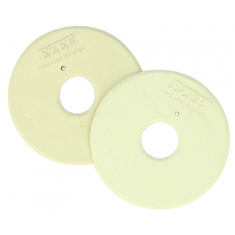 Norton white rubber bit rings pair with cross-shaped opening – horse mouth corner protectors at Ekkivibes