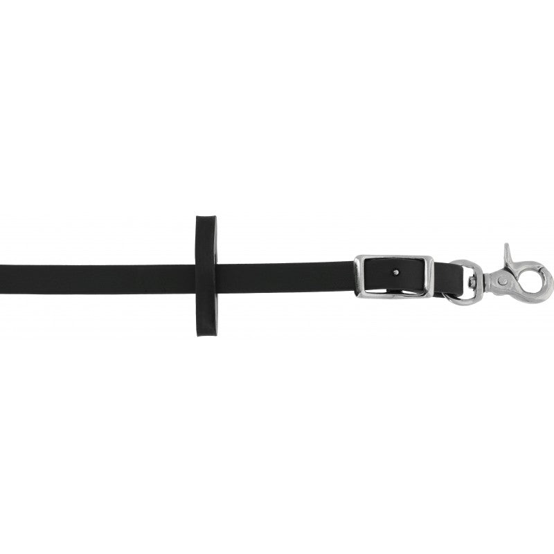 Norton Training black smooth PVC reins with 5 stoppers and chrome snap hook – 13mm horse reins at Ekkivibes