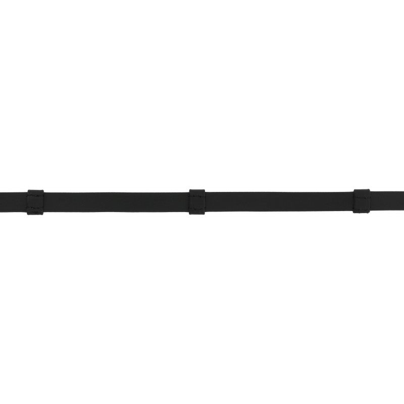 Norton Training black smooth PVC reins with 5 stoppers and chrome snap hook – 13mm horse reins at Ekkivibes